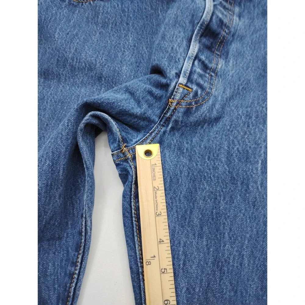 Levi's 501 Men's Blue‎ Straight Jeans 42x30 Dark Wash Button Fly Denim